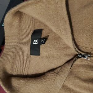 Banana Republic, Extra Fine Merino wool quarter zip sweater-New, super soft